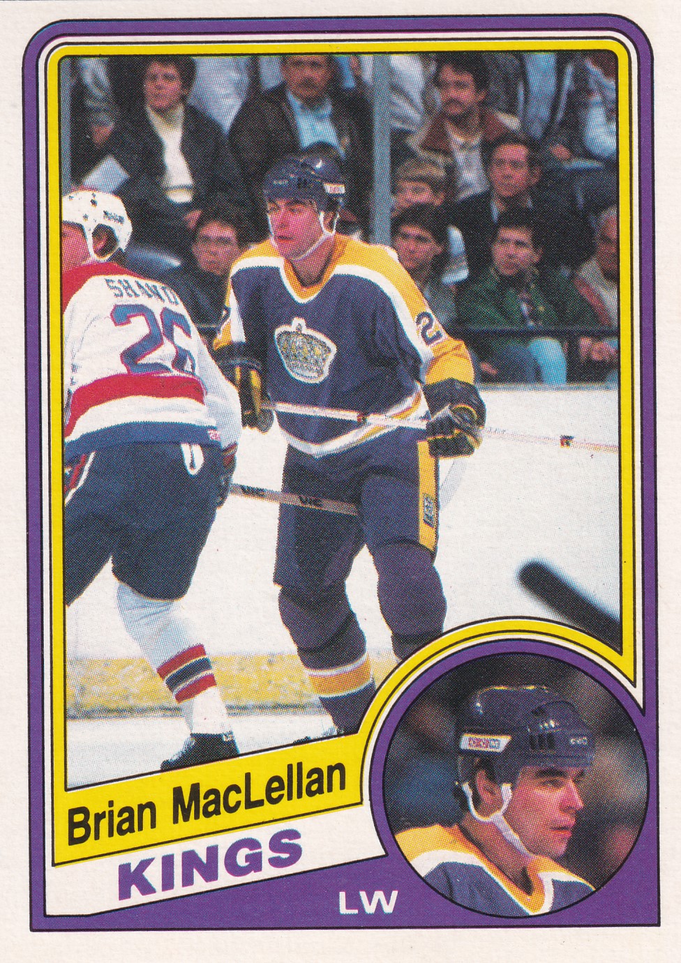 Brian MacLellan - 1984/85 O-Pee-Chee Hockey - #87