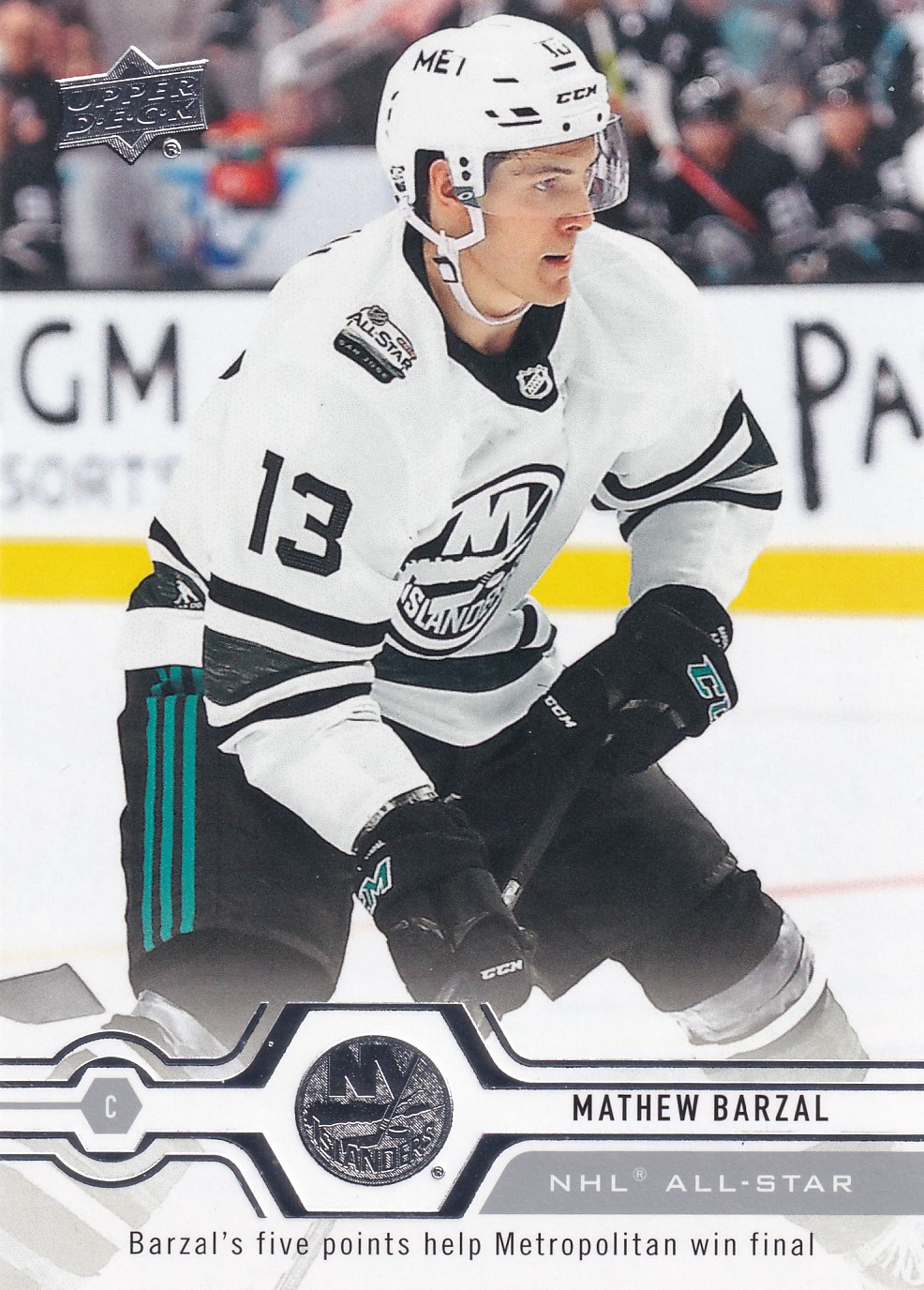 Mathew Barzal - 2019/20 UD Update Hockey - All Star - #541