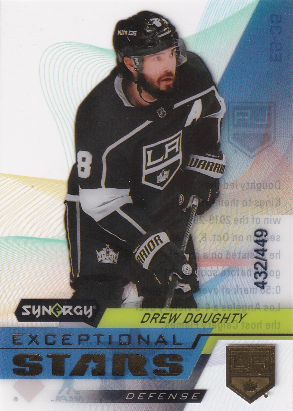 Drew Doughty - 2020/21 UD Synergy Hockey - Exceptional Stars - #ES-35