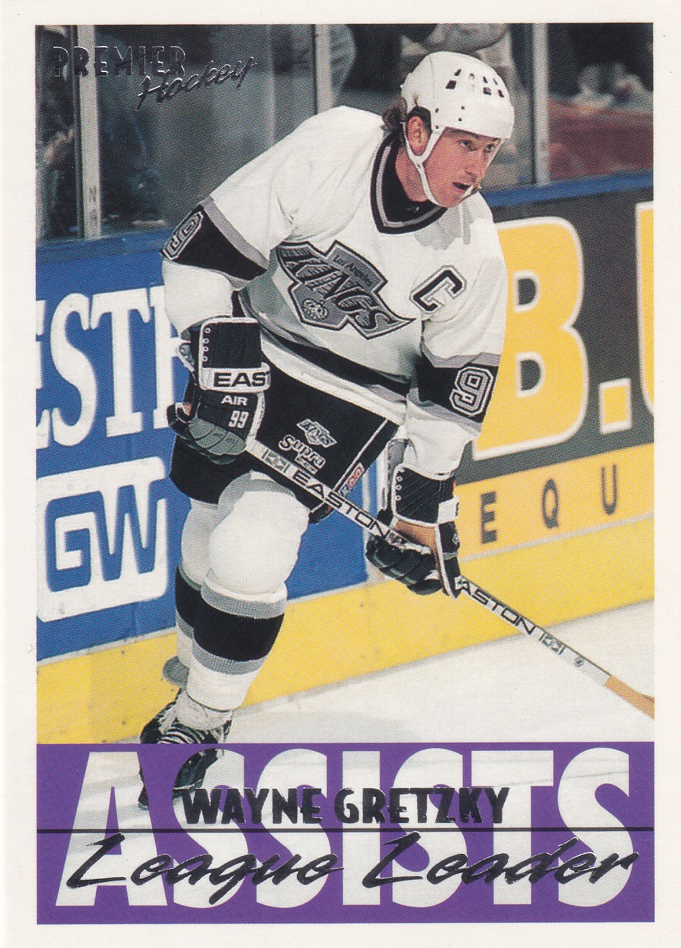 Wayne Gretzky - 1994/95 Topps Premier Series I. Hockey - League Leader Assists - #154