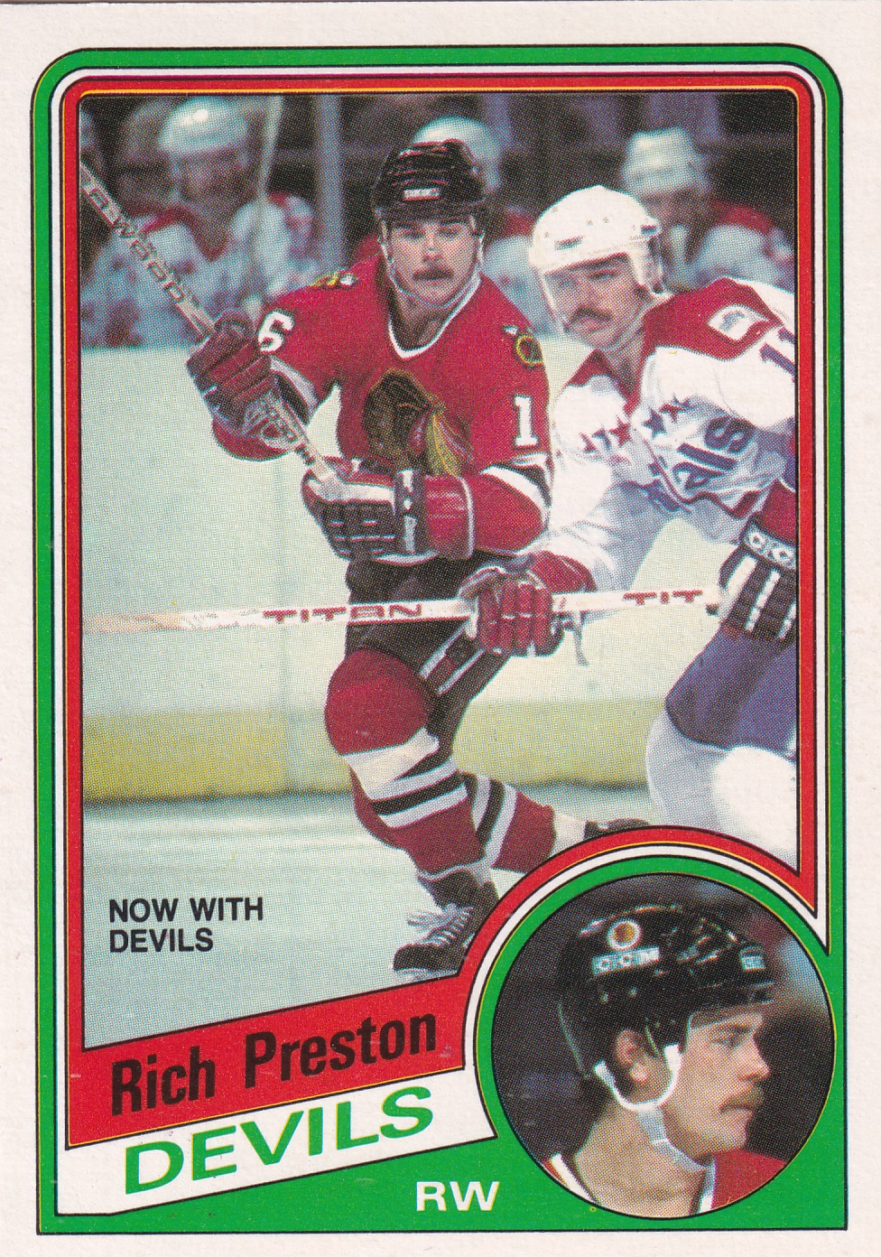 Rich Preston - 1984/85 O-Pee-Chee Hockey - #118