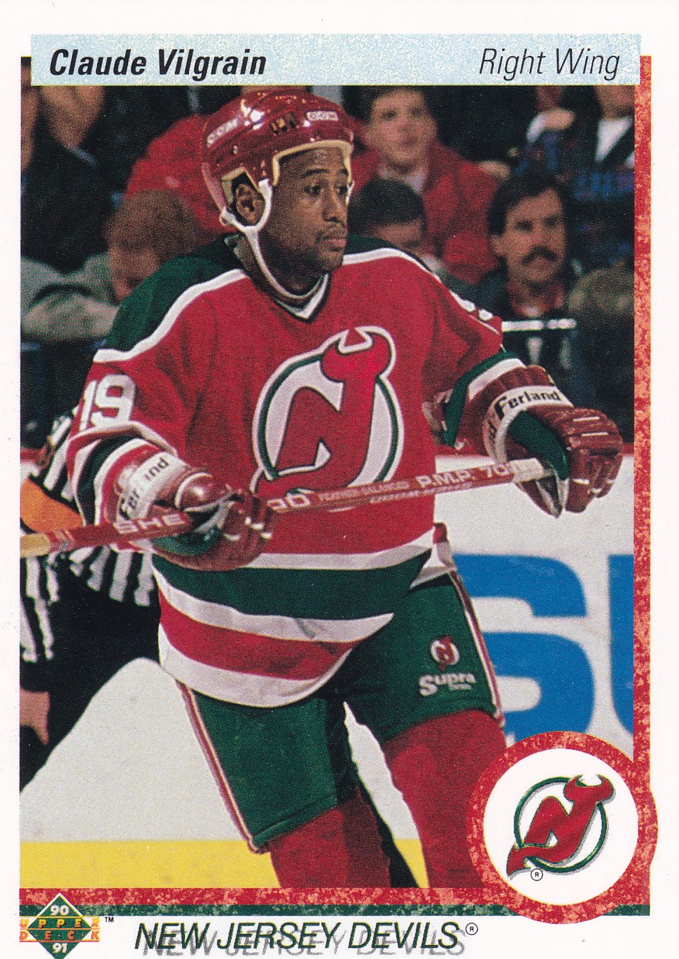 Claude Vilgrain - 1990/91 Upper Deck Hockey - #250
