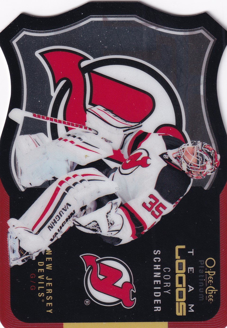 Cory Schneider - 2015/16 OPC Platinum Hockey - Team Logos - #T-18