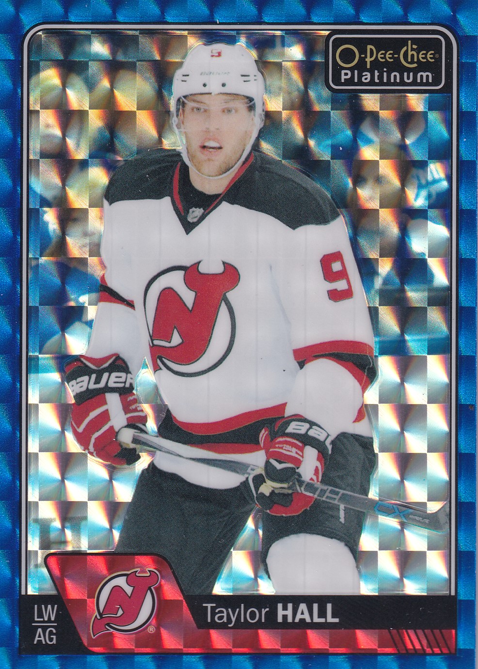 Taylor Hall - 2016/17 OPC Platinum Hockey - Royal Blue Cubes - #37