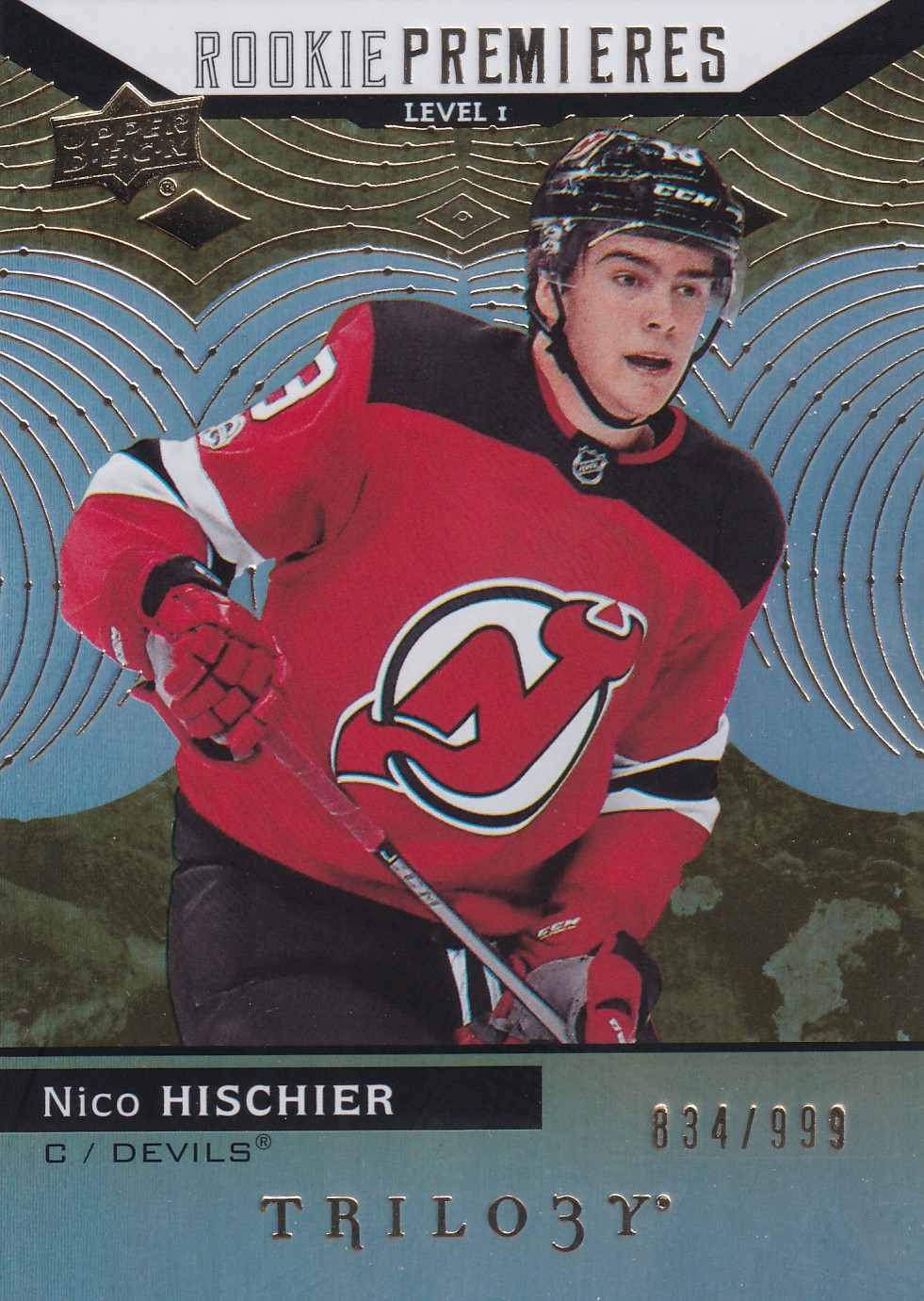 Nico Hischier - 2017/18 Trilogy Hockey - Rookie Premiers - #83