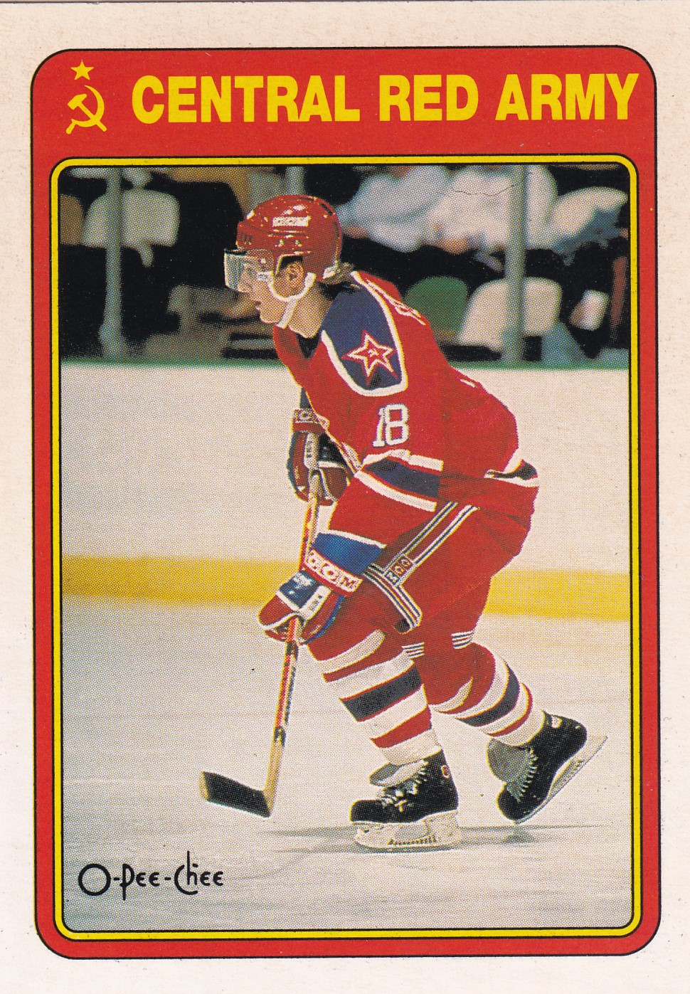 Sergei Fedorov - 1990/91 O-Pee-Chee Hockey - Central Red Army - #19R