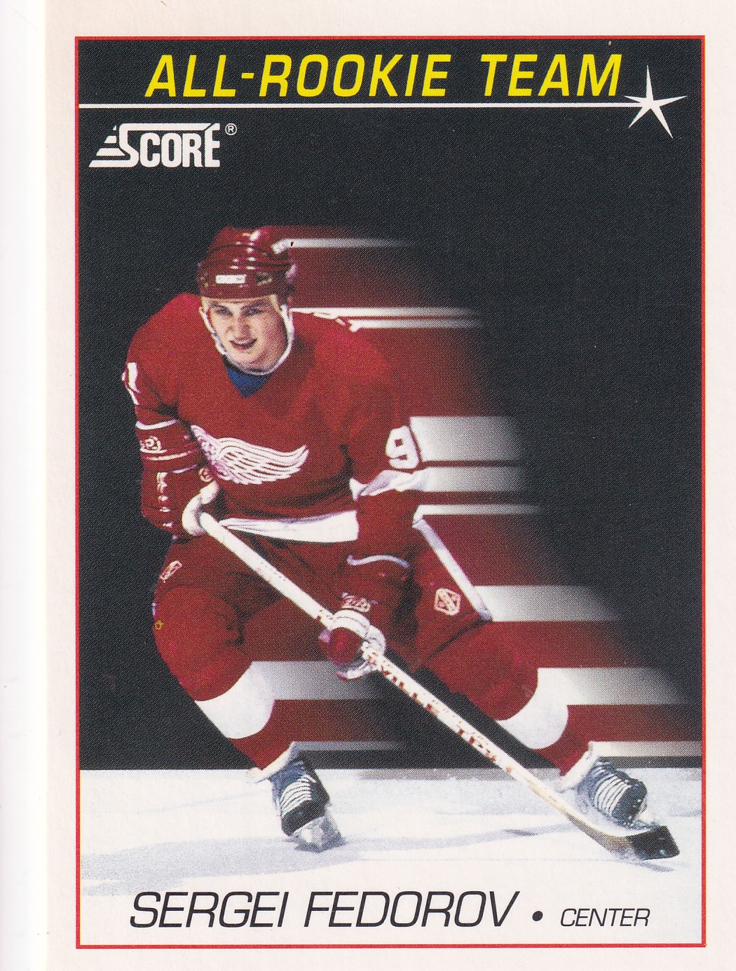 Sergei Fedorov - 1991/92 Score Hockey American - All Rookie Team - #352