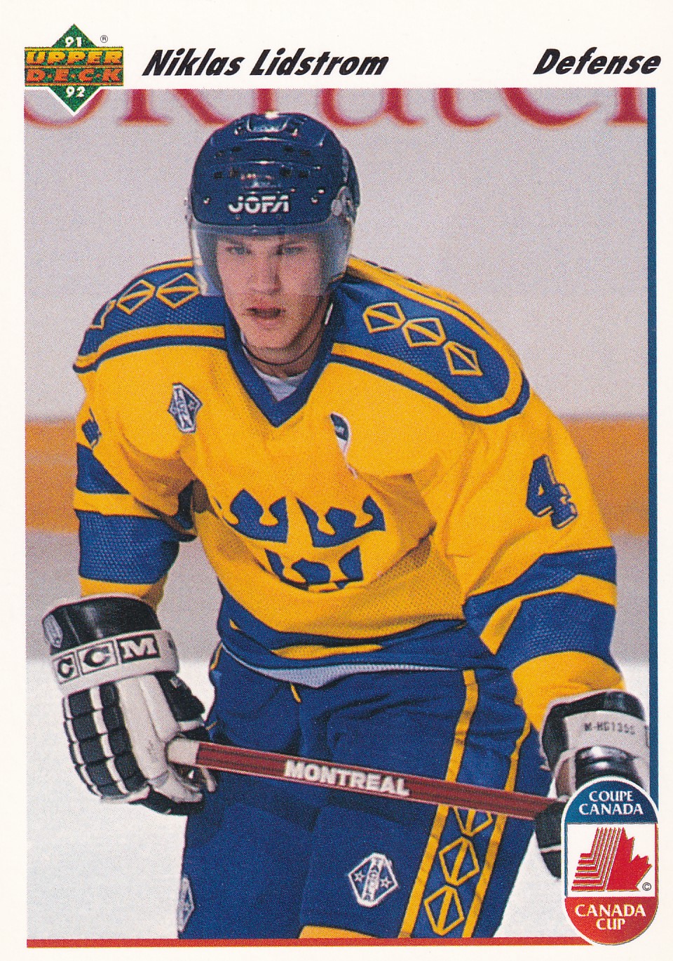 Niklas Lidstrom - 1991/92 Upper Deck - #26