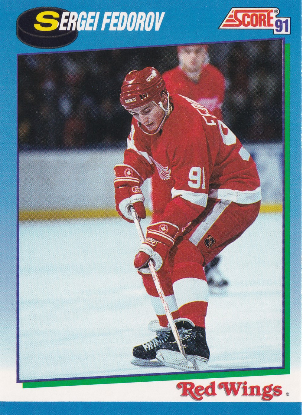 Sergei Fedorov - 1991/92 Score Hockey - Blue - #470
