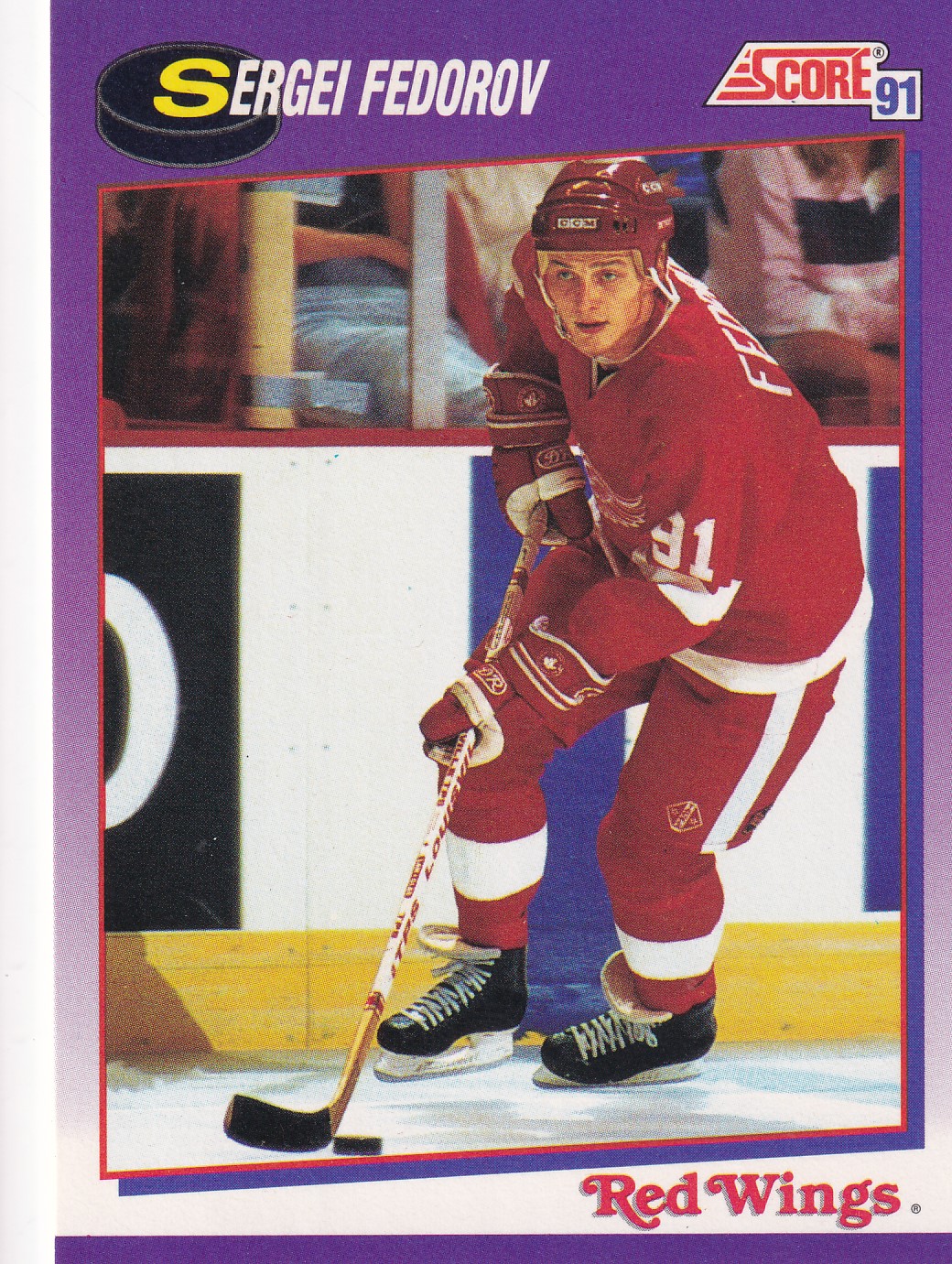 Sergei Fedorov - 1991/92 Score Hockey - Purple - #250