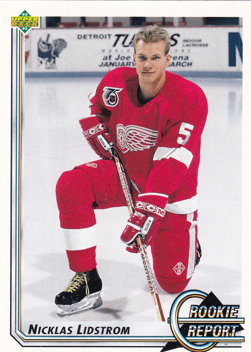 Nicklas Lidstrom - 1992/93 Upper Deck - Rookie Report - #363
