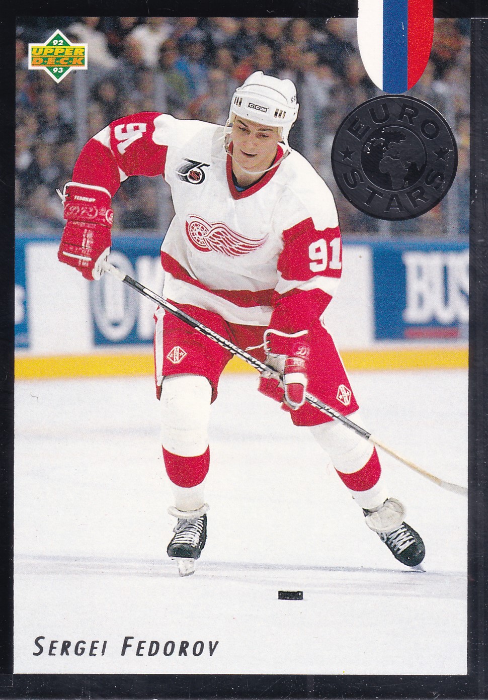 Sergei Fedorov - 1992/93 Upper Deck - Euro Stars - #E1