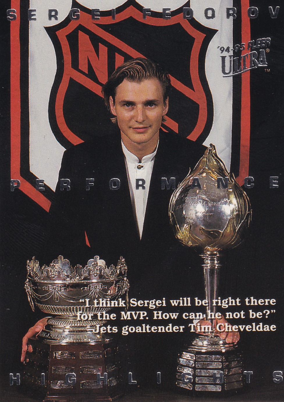 Sergei Fedorov - 1994/95 Fleer Ultra Hockey - Performance Highlights - #11