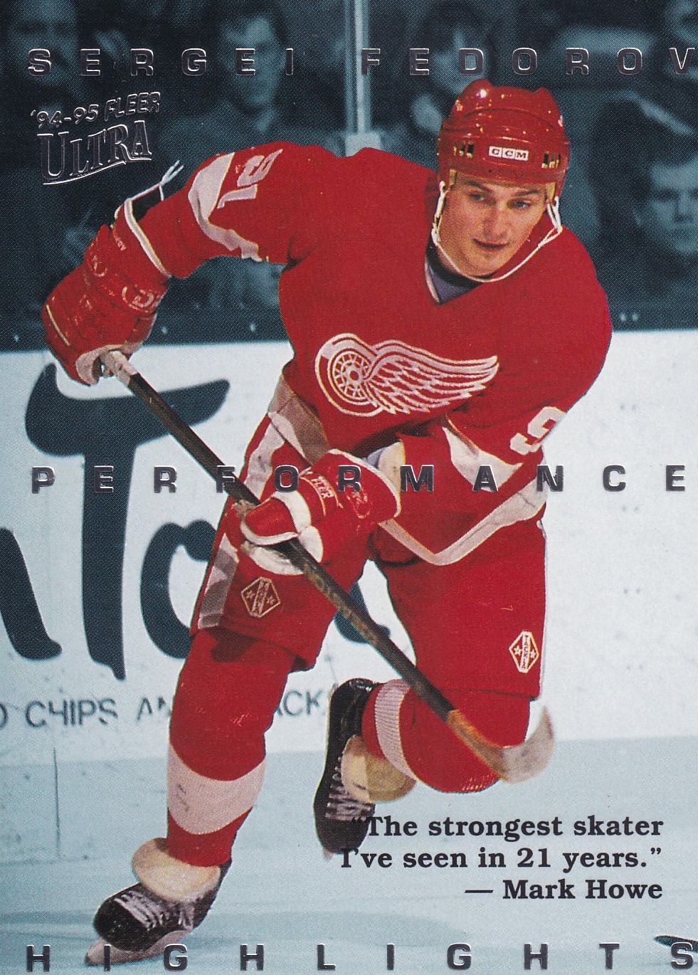 Sergei Fedorov - 1994/95 Fleer Ultra Hockey - Performance Highlights - #8