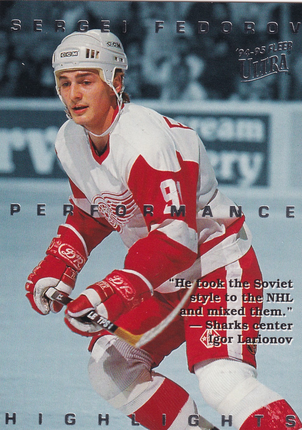 Sergei Fedorov - 1994/95 Fleer Ultra Hockey - Performance Highlights - #6