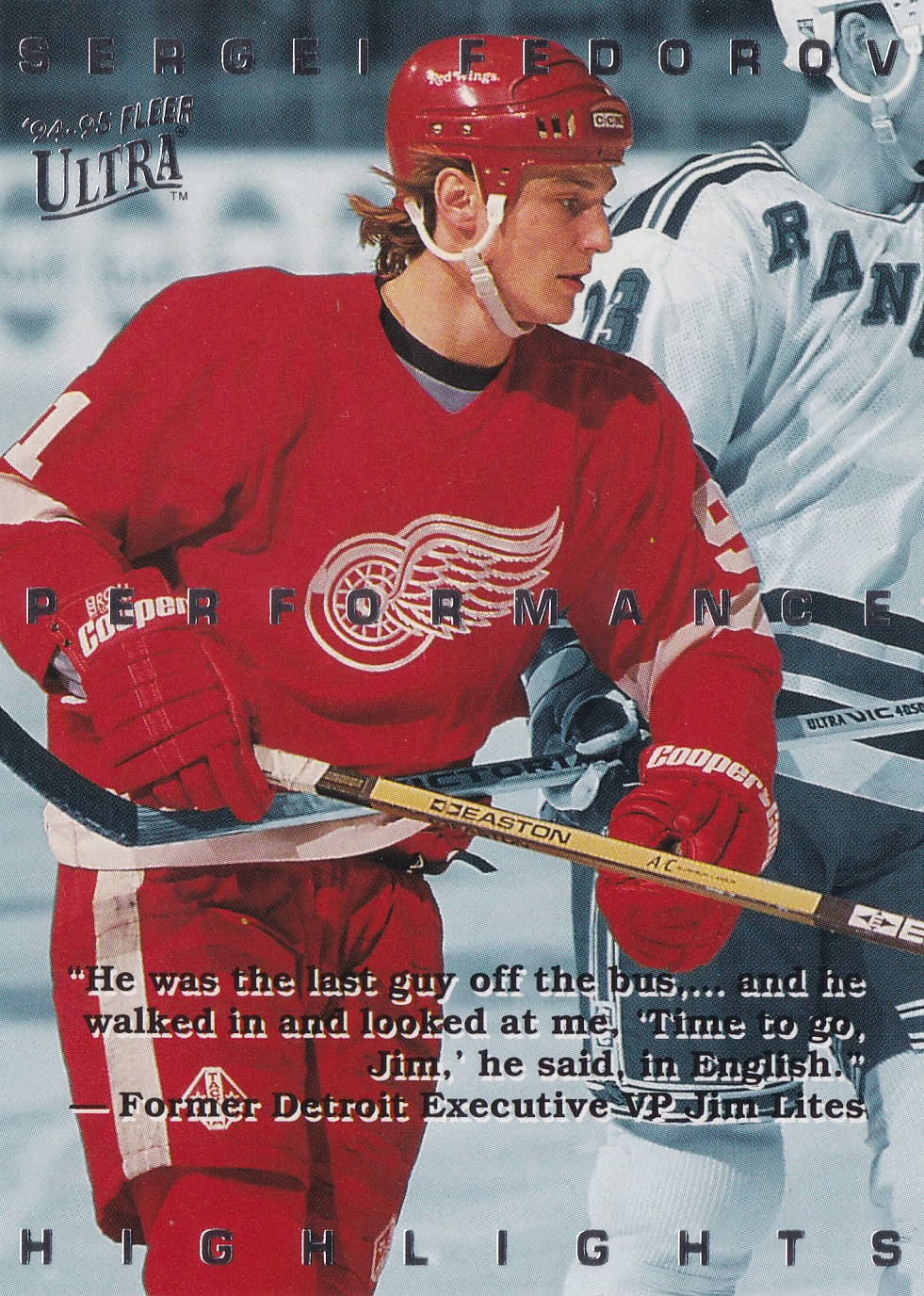 Sergei Fedorov - 1994/95 Fleer Ultra Hockey - Performance Highlights - #5