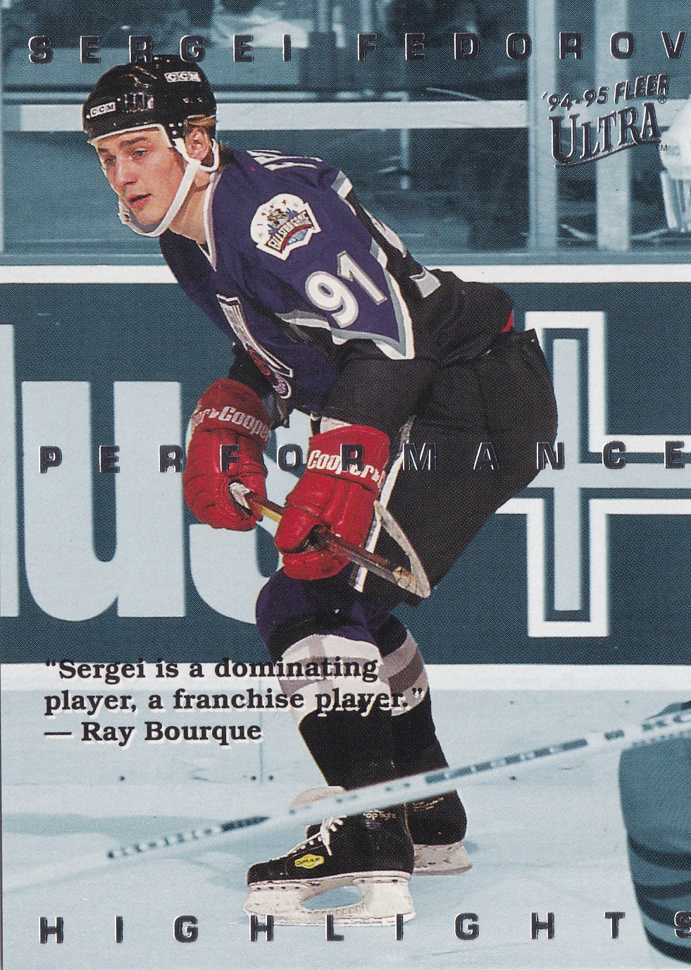 Sergei Fedorov - 1994/95 Fleer Ultra Hockey - Performance Highlights - #1