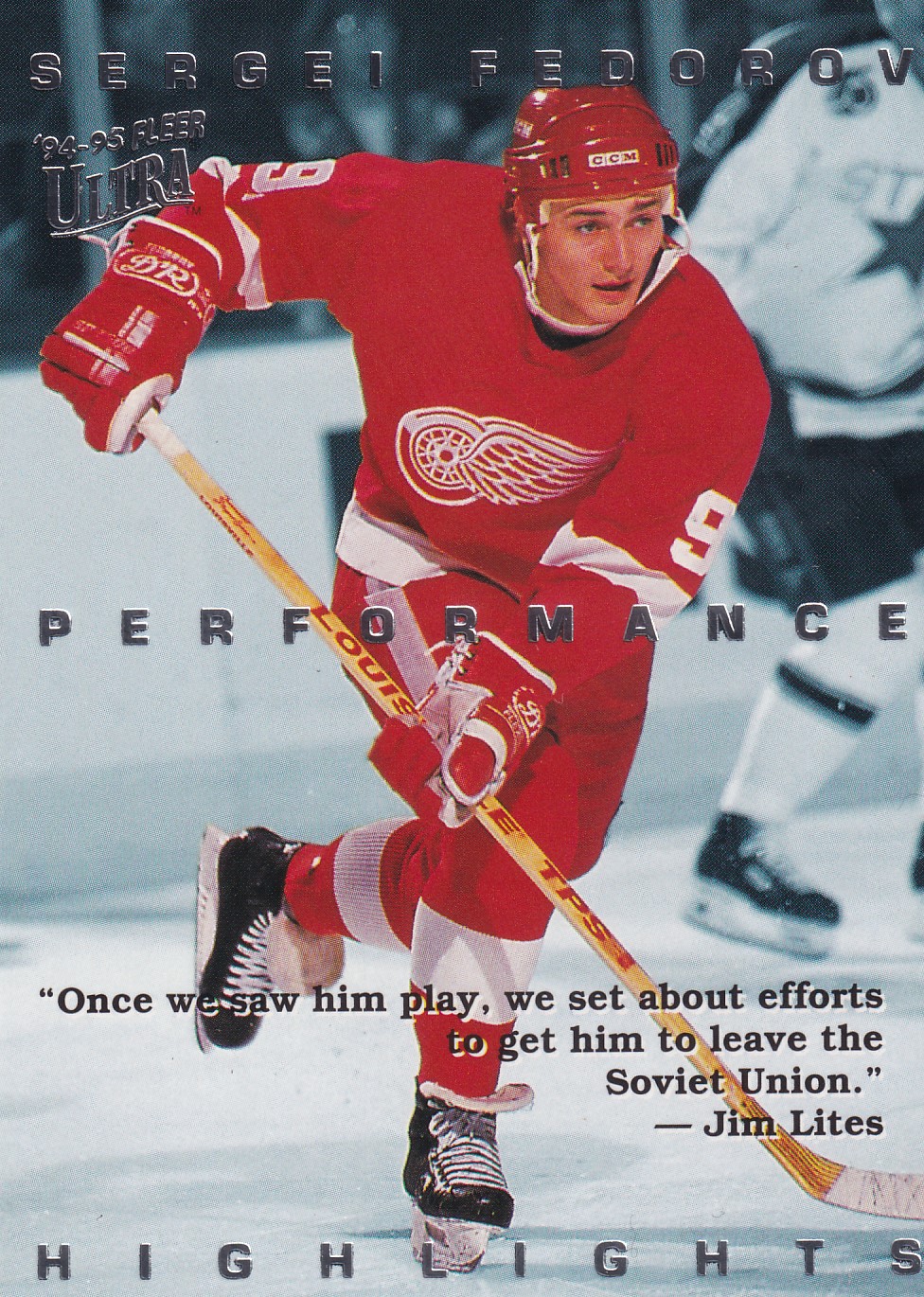 Sergei Fedorov - 1994/95 Fleer Ultra Hockey - Performance Highlights - #4