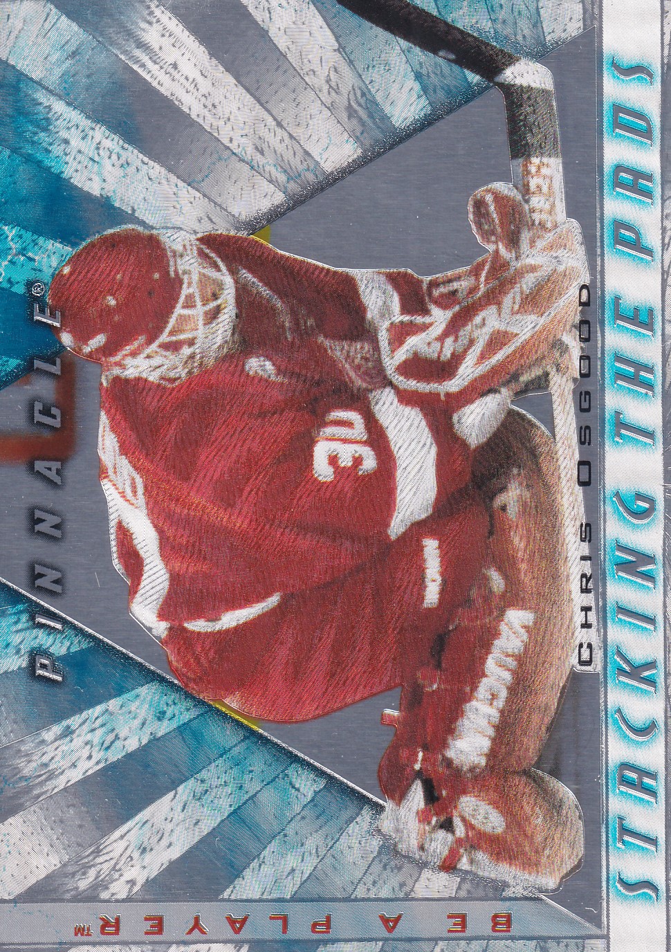 Chris Osgood - 1997/98 Pinnacle Be a Player - Stacking the Pads - #6 of 15