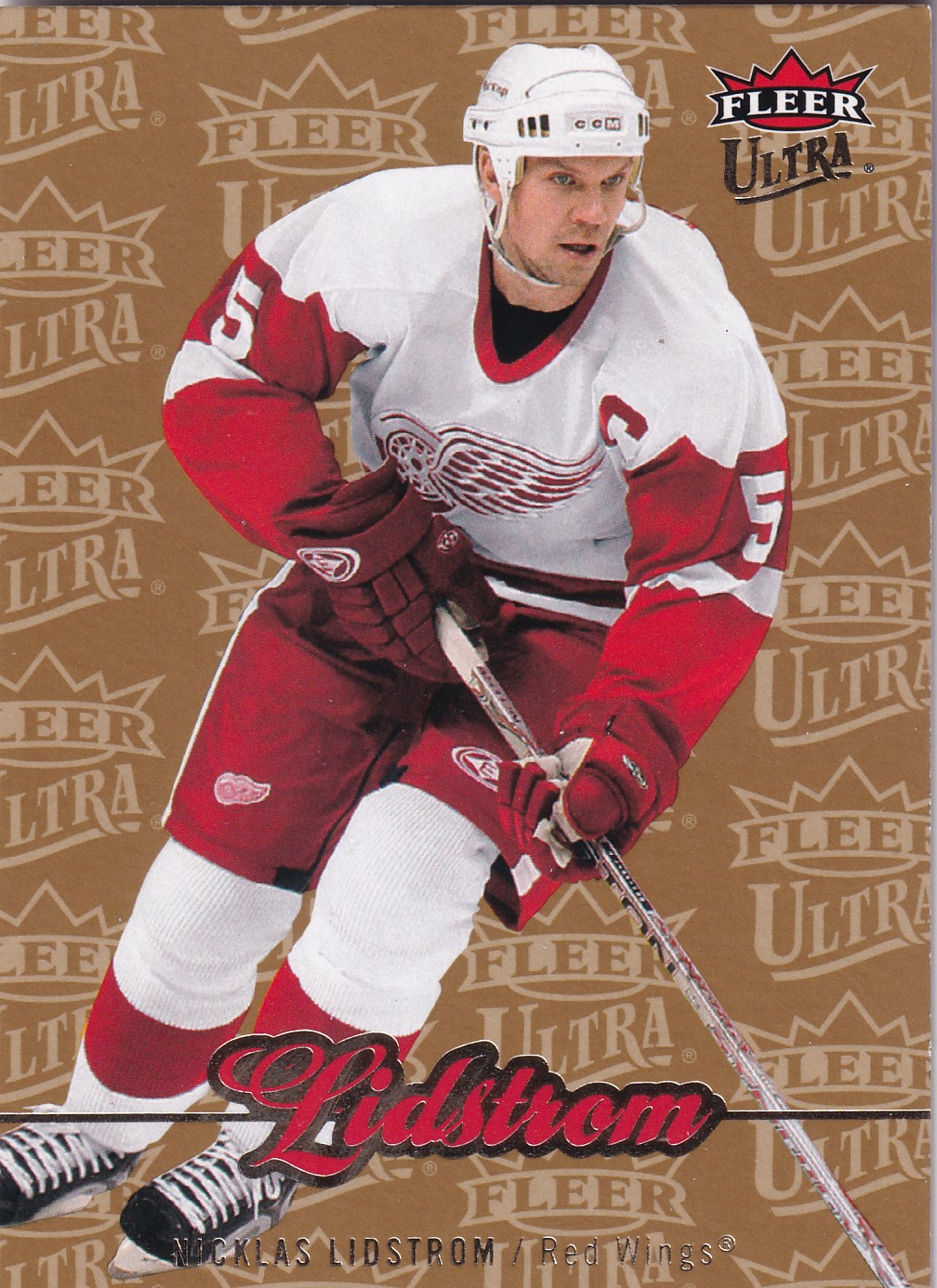 Nicklas Lidstrom - 2007/08 Fleer Ultra Hockey - Gold Medallion - #126