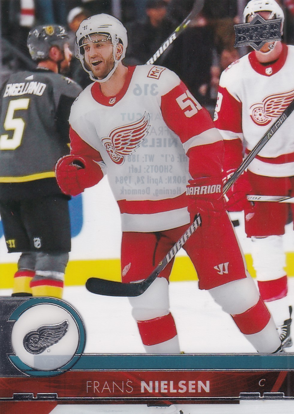 Frans Nielsen - 2017/18 UD Series II. Hockey - Clear Cut - #316