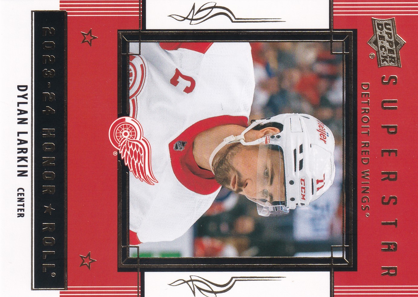 Dylan Larkin - 2023/24 UD Series II. Hockey - Honor Roll - #HR-3