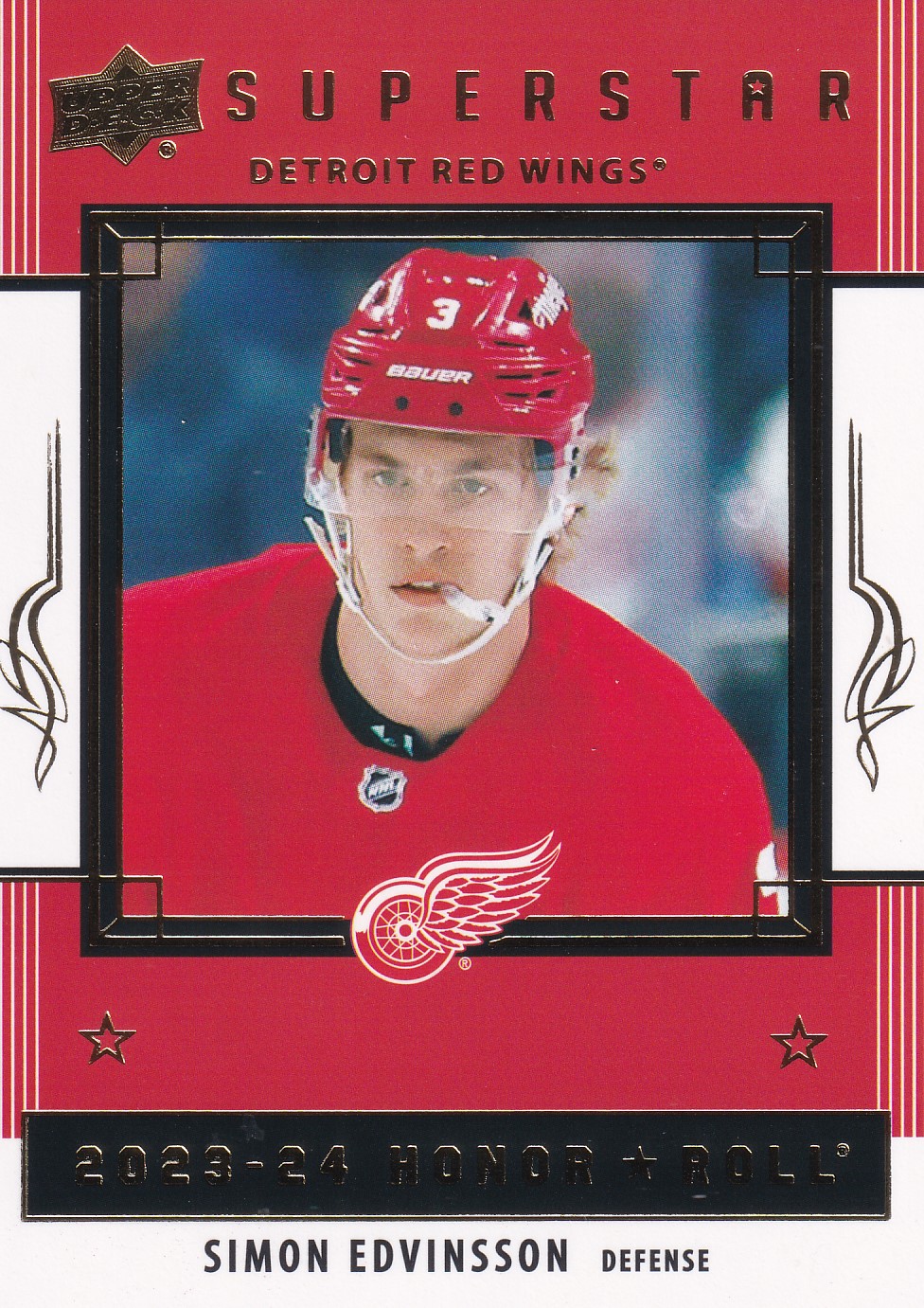 Simon Edvinsson - 2023/24 UD Series II. Hockey - Honor Roll - #HR-41