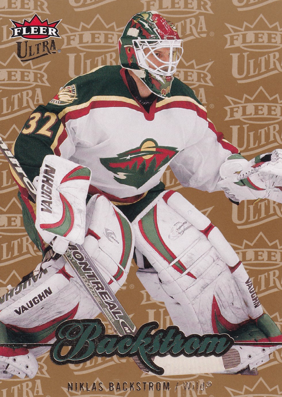 Niklas Backstrom - 2007/08 Fleer Ultra Hockey - Gold Medallion - #100