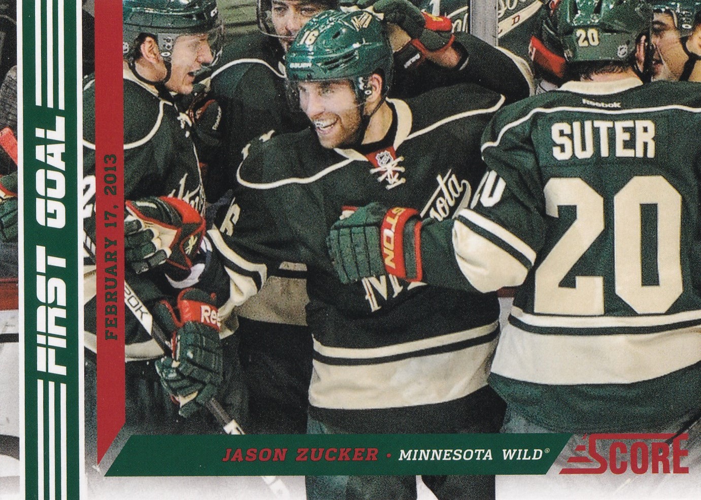 Jason Zucker - 2013/14 Panini Score Hockey - First Goal - #FG-12