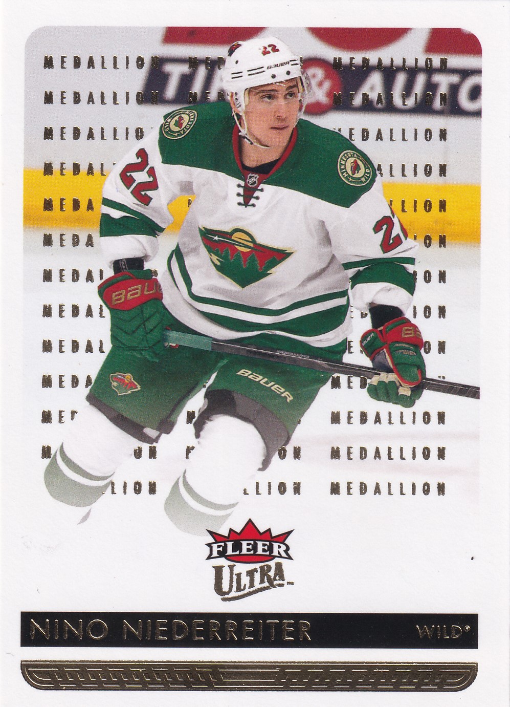 Nino Niederreiter - 2014/15 Fleer Ultra Hockey - Gold Medallion - #95