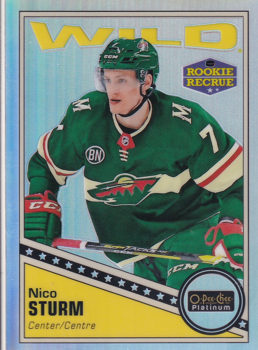 Nico Sturm - 2019/20 OPC Platinum Hockey - Rookie Recrue - #R-82