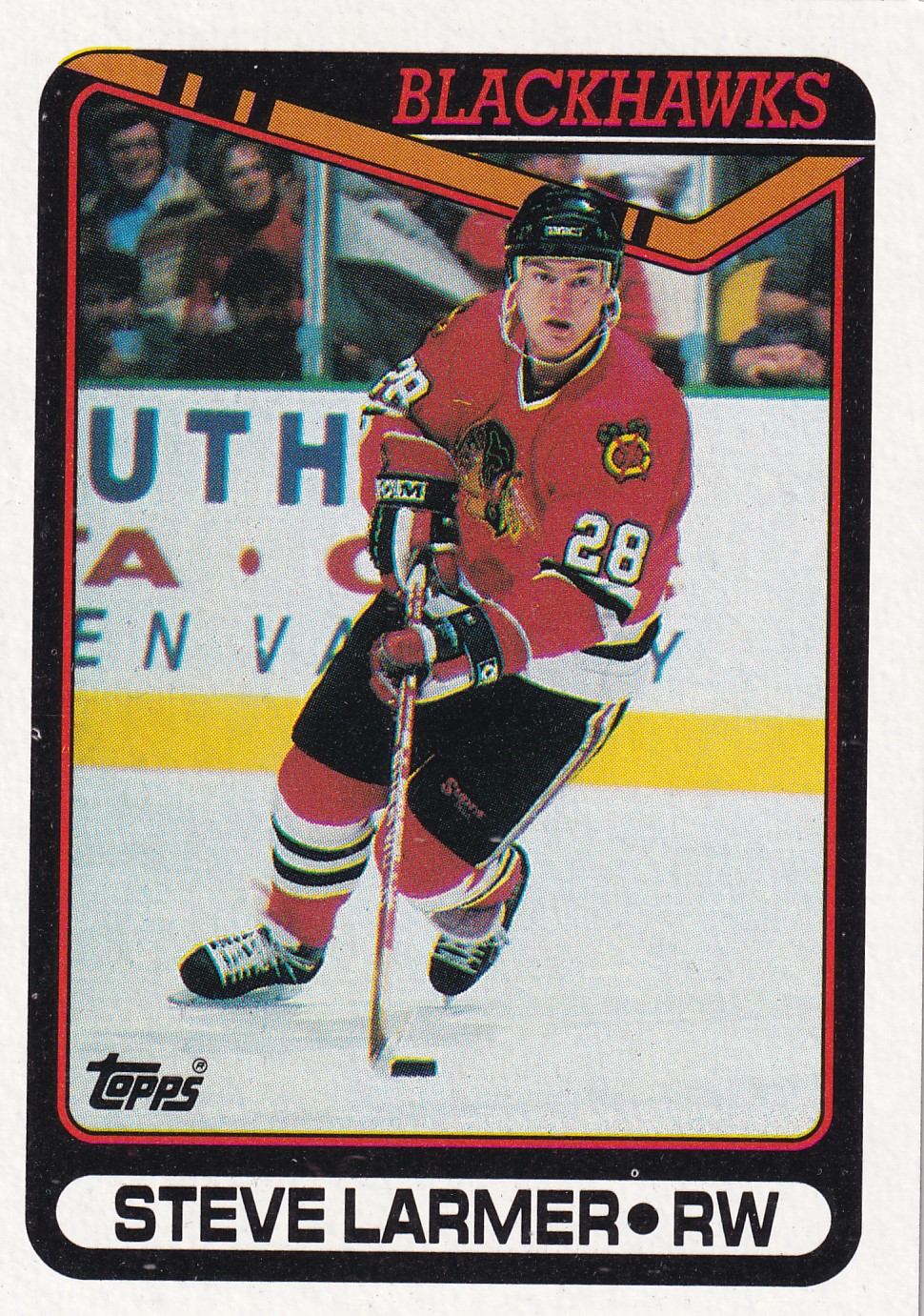 Steve Larmer - 1990/91 Topps Hockey - #56