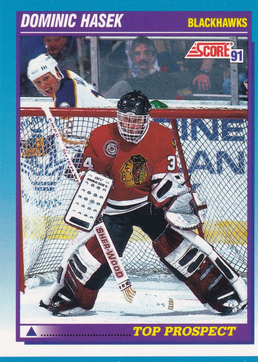 Dominik Hašek - 1991/92 Score Hockey - Blue - Top Prospect - #346