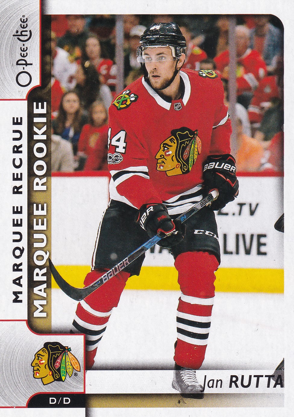 Jan Rutta - 2017/18 O-Pee-Chee Hockey - Marquee Rookie - #641