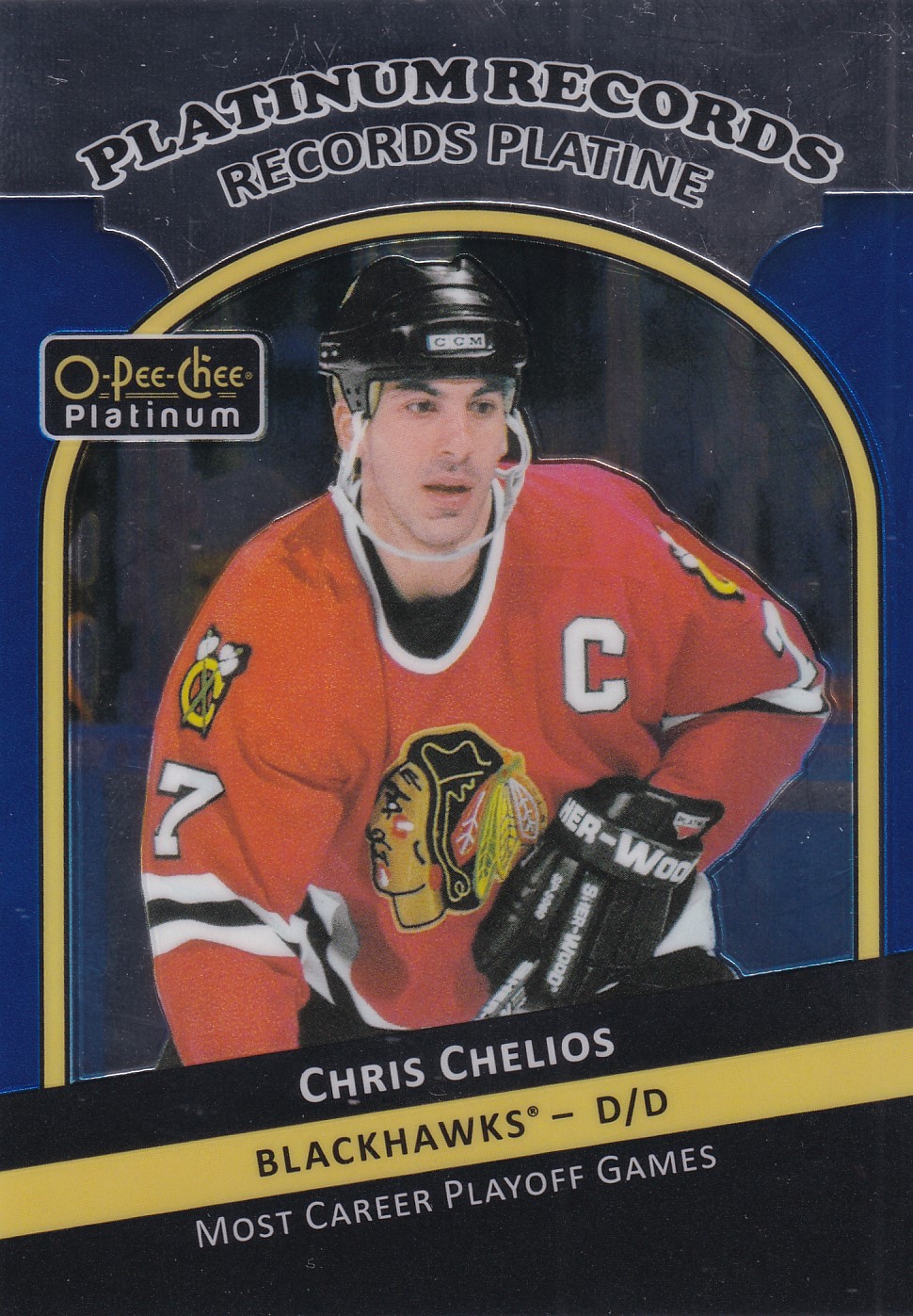 Chris Chelios - 2017/18 OPC Platinum Hockey - Platinum Records - #PR-15