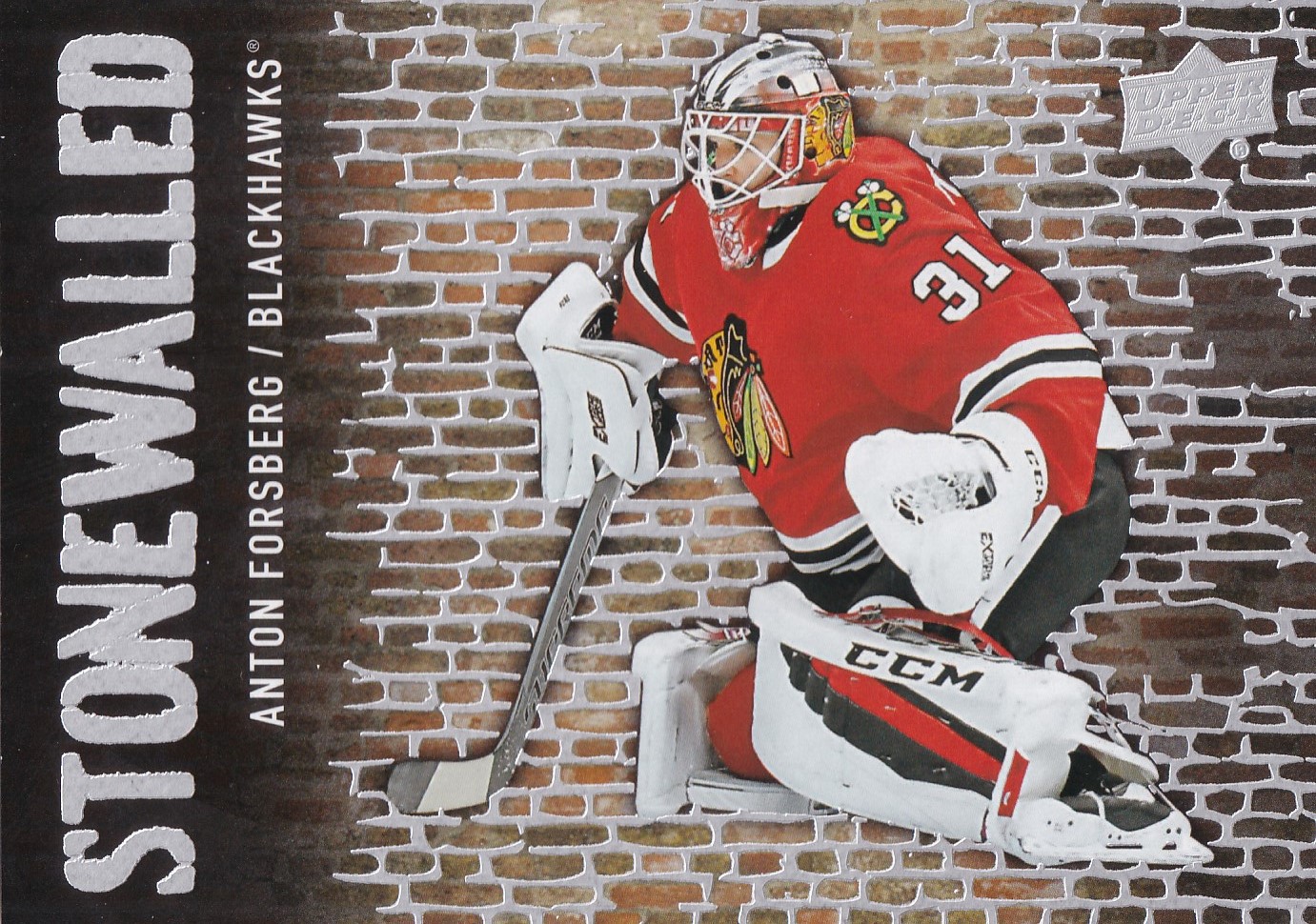 Anton Forsberg - 2018/19 UD Series I. Hockey - Stonewalled - #SW-22