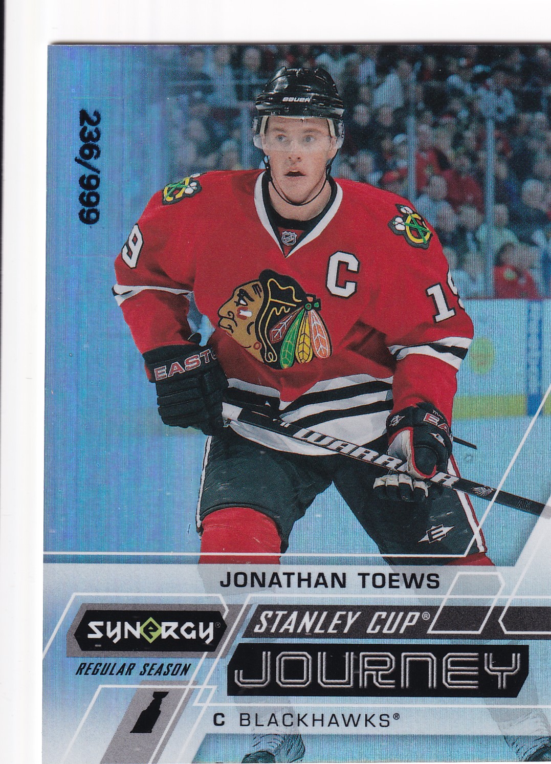 Jonathan Toews - 2020/21 UD Synergy Hockey - Stanley Cup Journey /999 - #CJ-JT