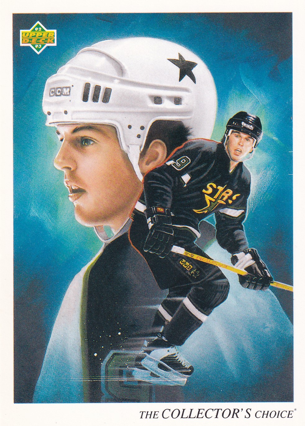 Mike Modano - 1992/93 Upper Deck - North Stars Checklist - #9