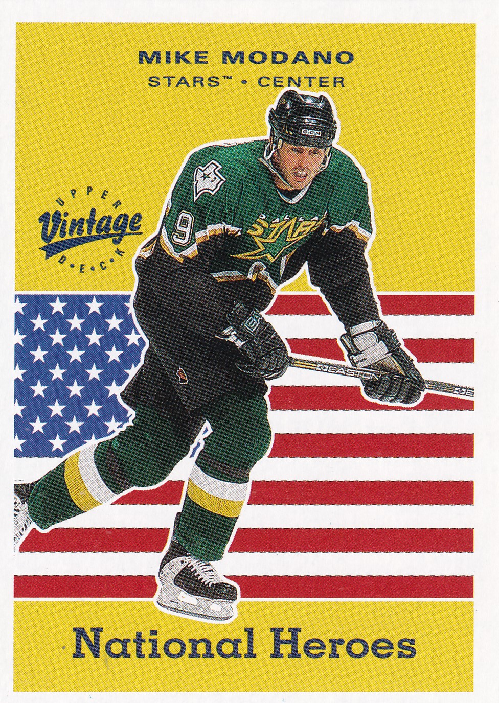 Mike Modano - 2000/01 UD Vintage - National Heroes - #NH10