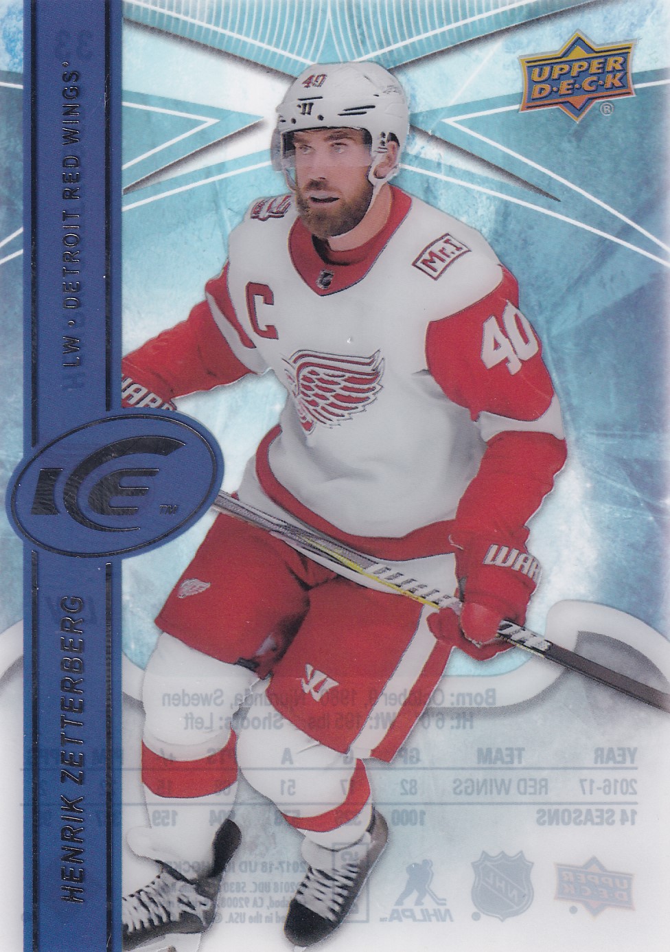 Henrik Zetterberg - 2017/18 UD Ice Hockey - #33