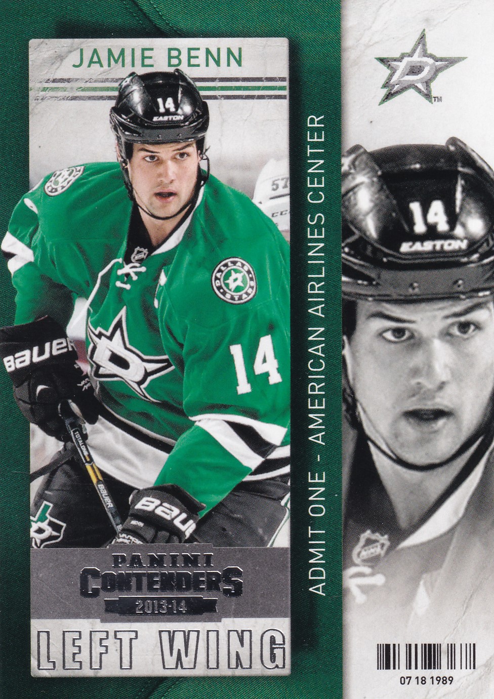 Jamie Benn - 2013/14 Panini Contenders - #54