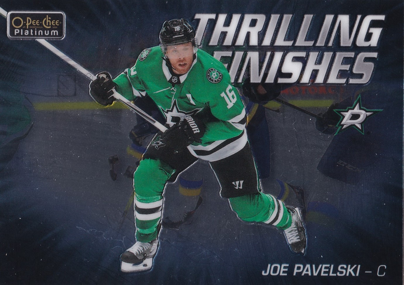 Joe Pavelski - 2019/20 OPC Platinum Hockey - Thrilling Finishes - #TF16