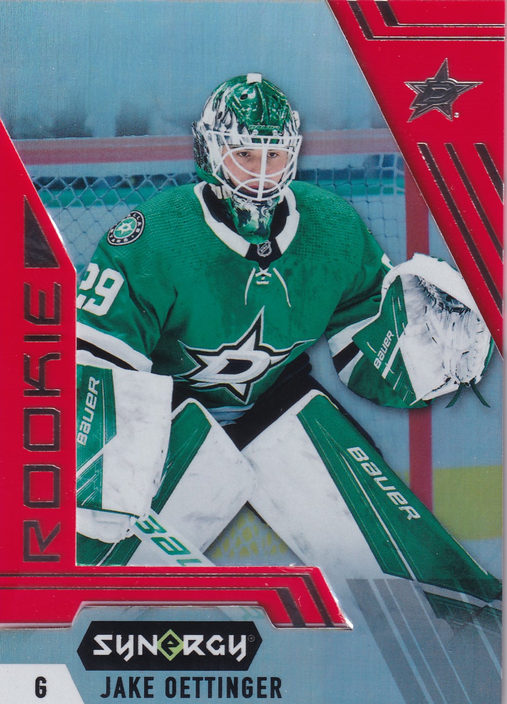 Jake Oettinger - 2020/21 UD Synergy Hockey - Red - RC - #107