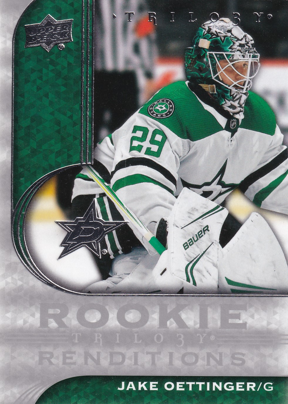 Jake Oettinger - 2020/21 Trilogy Hockey - Rookie Renditions - #RR9
