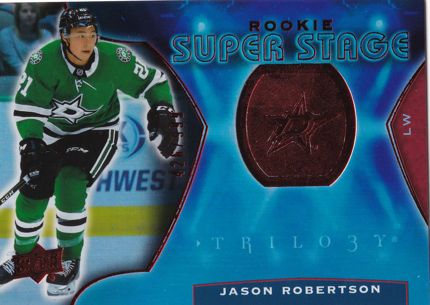 Jason Robertson - 2020/21 Trilogy Hockey - Rookie Super Stage /999 - #RSS18
