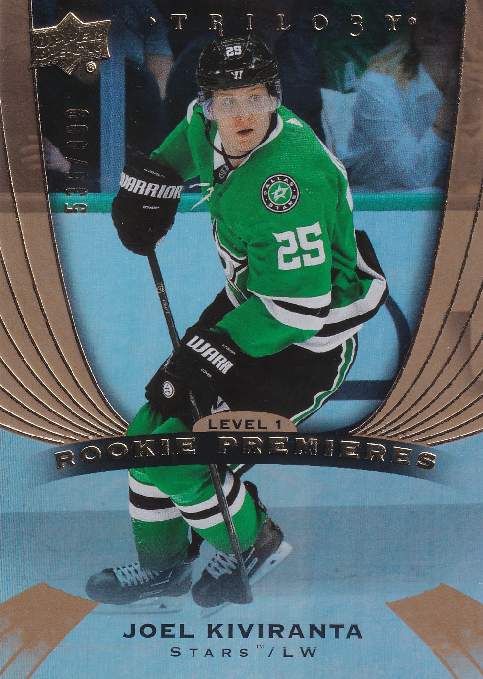 Joel Kiviranta - 2020/21 Trilogy Hockey - Rookie Premieres /999 - #54