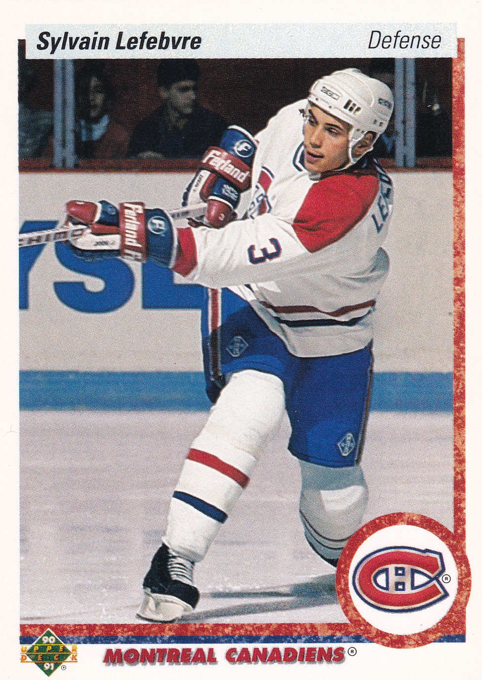 Sylvain Lefebvre - 1990/91 Upper Deck Hockey - #421