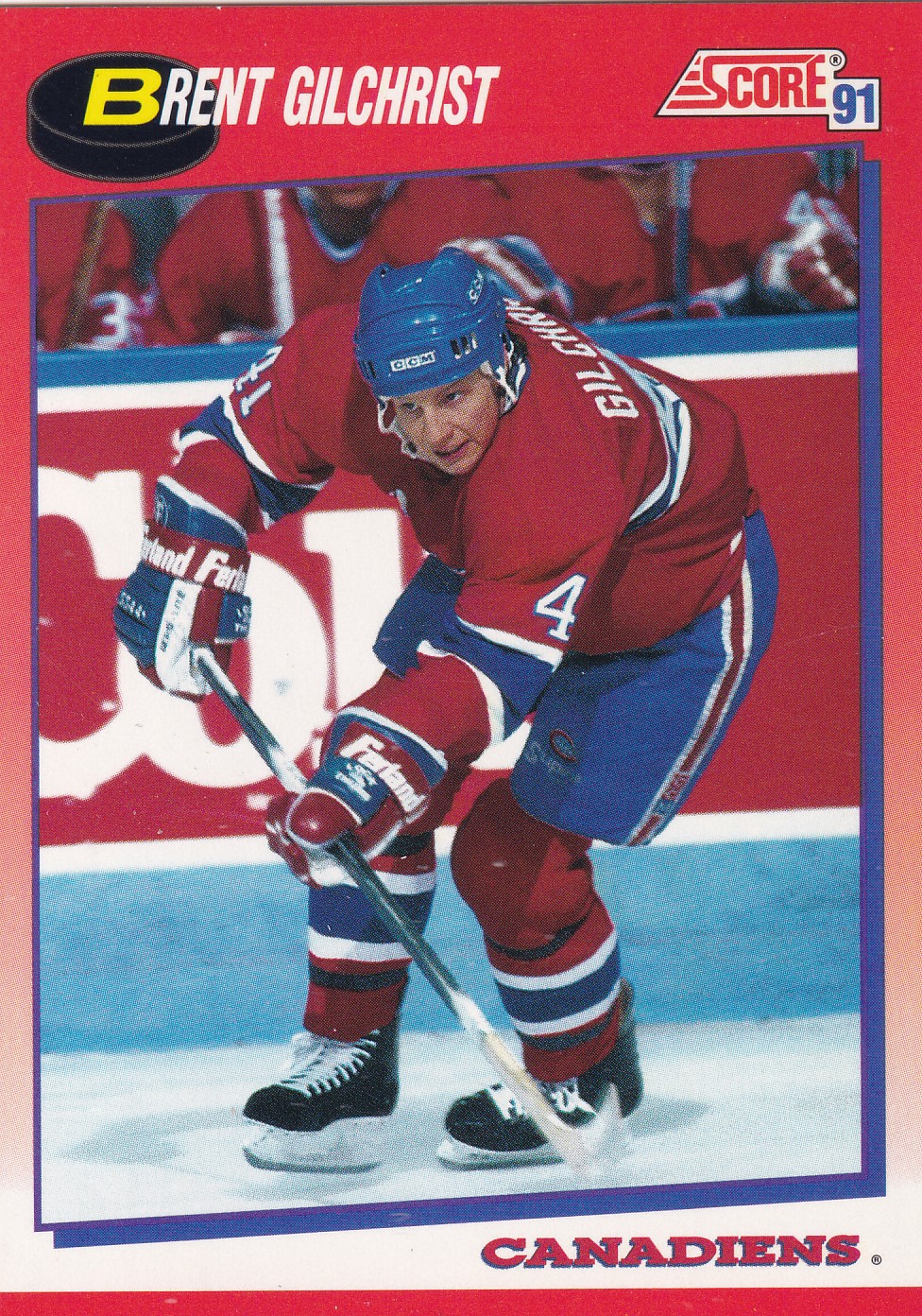 Brent Gilchrist - 1991/92 Score Hockey - Red - #259