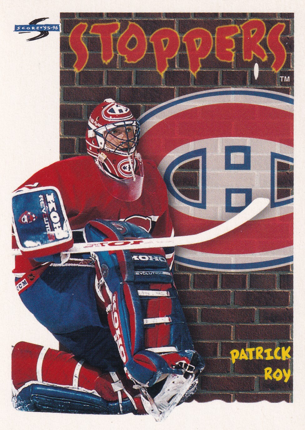 Patrick Roy - 1995/96 Pinnacle Score Hockey - Stoppers - #324