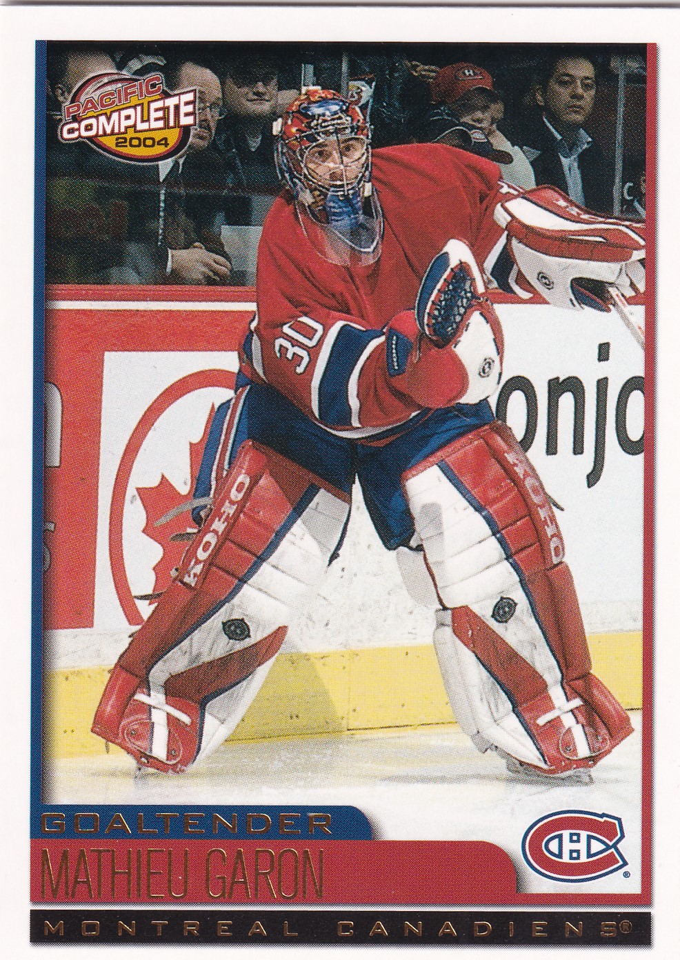Mathieu Garon - 2003/04 Pacific Complete Hockey - #466